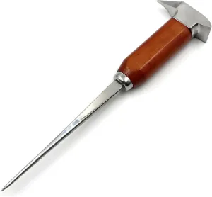 Ice Pick Stainless Steel, Ice Picks for Breaking Ice, Ice Pick with Wood Handle, Ice Picks for Kitchen, Bars, Bartender, Best Ice Carving Tools (long)