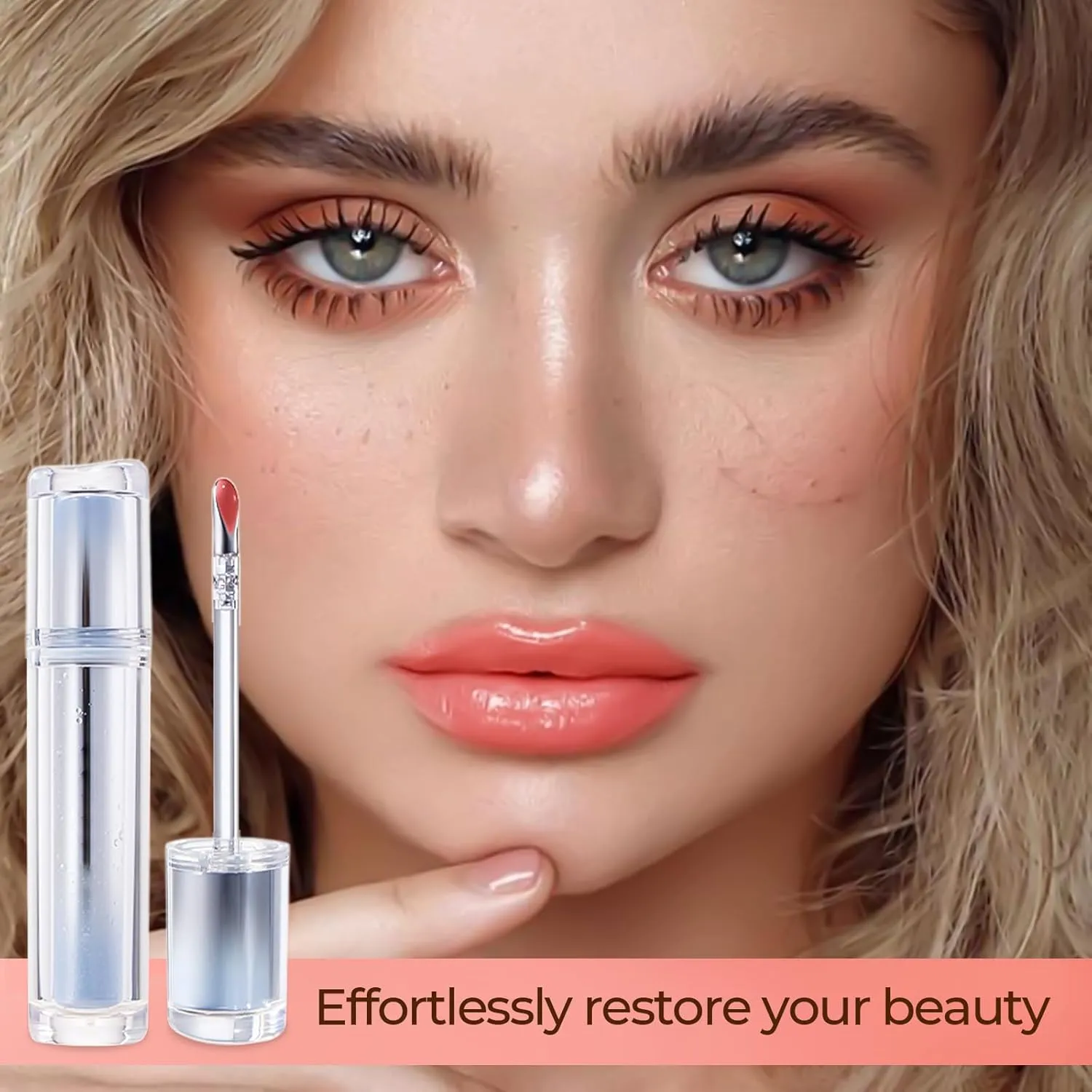 Ice Watery Lip Gloss, 2025 Upgrade Ice Iron Tinted Lip Tint, Moisturizing Jelly Hydrating Lipgloss for Women, Nonstick Tinted Gloss Lip Oil, Transfer Proof Mirror Watery Lip Glaze (#10, One Size)