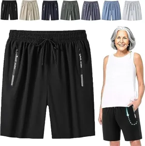 ICY Shorts - Airyflex Iced Active Silk Cooling Stretch Quick Drying Shorts for Senior Women Over 50