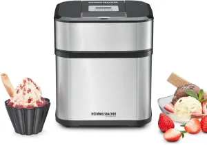 IM 12 Kurt Ice Cream Maker for Ice Cream, Frozen Yogurt, Sorbet & Slush, 1.5 Litre Freezer Container, 500 ml Capacity, Timer, Easy Cleaning, Ice Cream Scoop