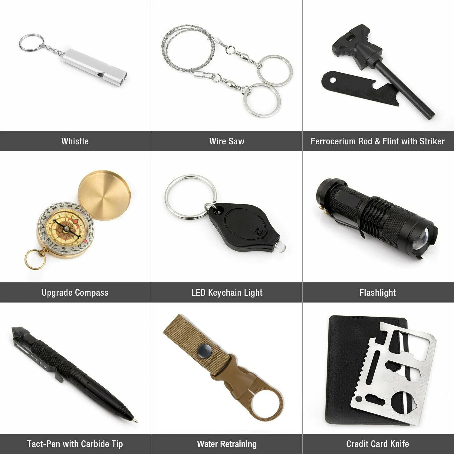 in Efficient returns Emergency Real-time Camping Safety 14 Survival And Gear Kit 1 Outdoor