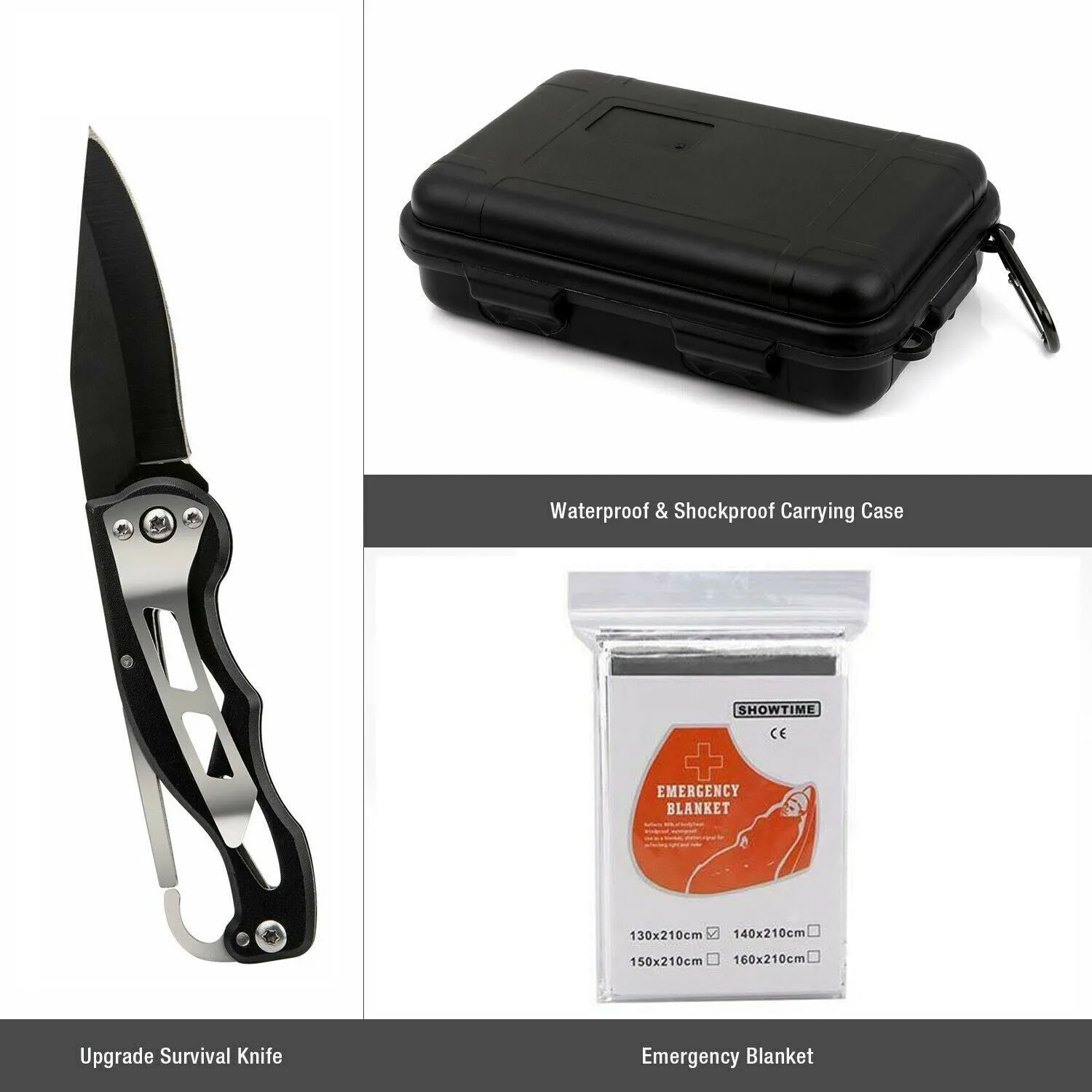 in Efficient returns Emergency Real-time Camping Safety 14 Survival And Gear Kit 1 Outdoor