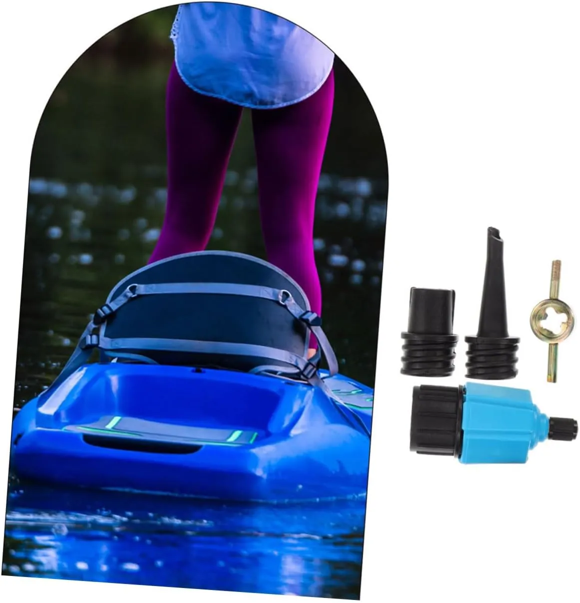 Inflatable Boat Nozzle Pump Adapter Air Valve Converter Adaptor Inflatables Nylon
