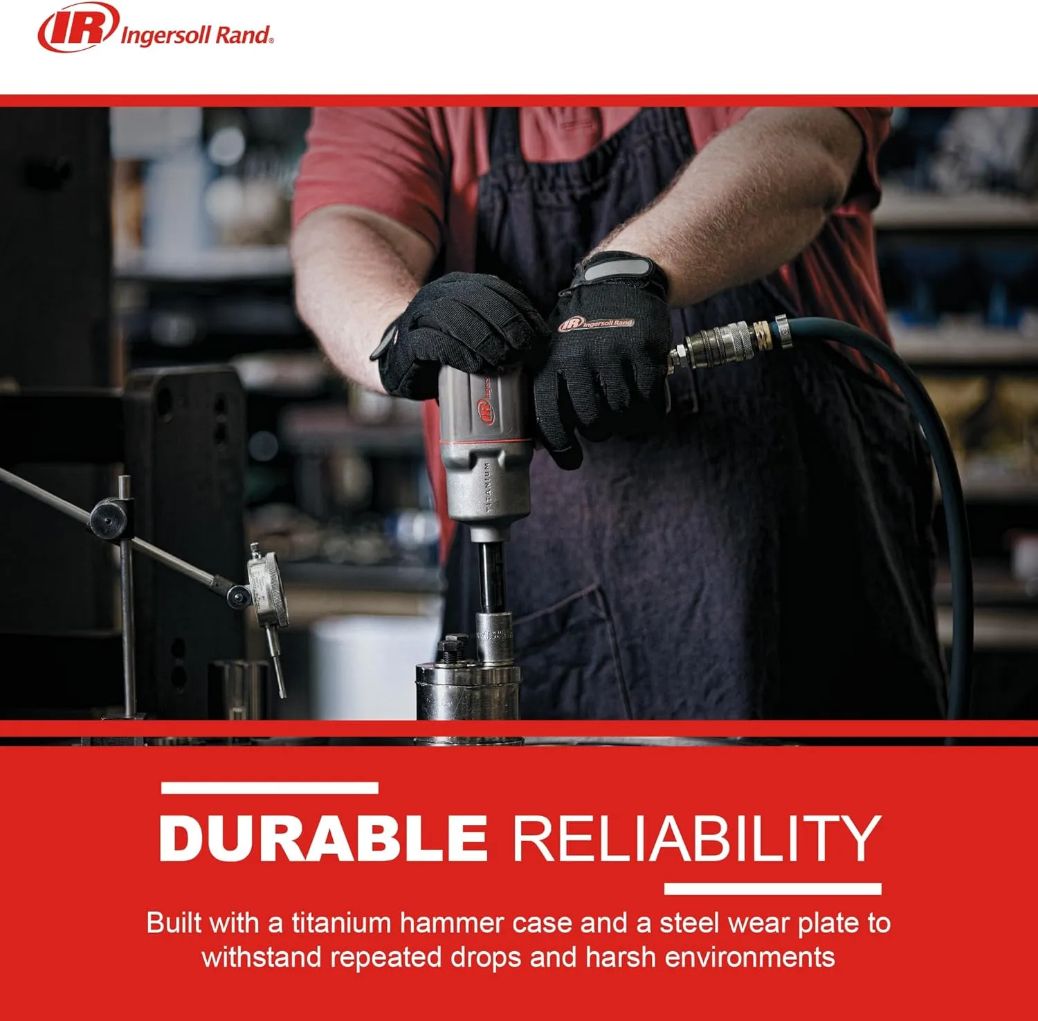 Ingersoll Rand 2235TiMAX 1/2-Inch-Drive Air Impact Wrench with Up to 1,350 Foot-Pounds Torque Output