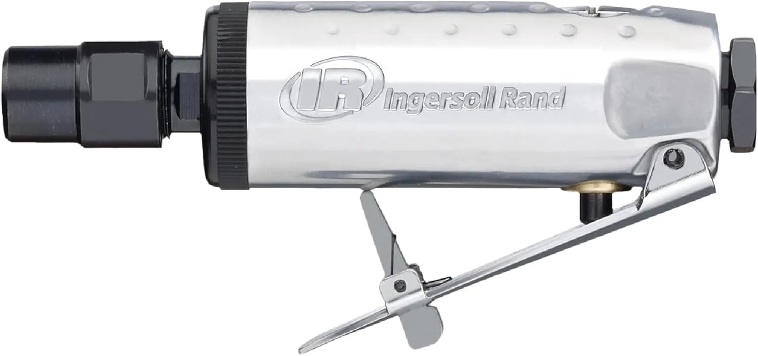 Ingersoll Rand 307B 1/4” Air Die Grinder, Straight, 28,000 RPM, 0.25 HP, Ball Bearing Construction, Safety Lock, Aluminum Housing, Lightweight Power Tool