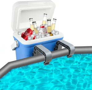 Insulated Hard Poolside Cooler,Portable Ice Chest for Above Ground Pools,Freezer Accessories,Keeps Drinks Cold Up to 72 Hours,Fits for Poolside, Parties, Family Gatherings