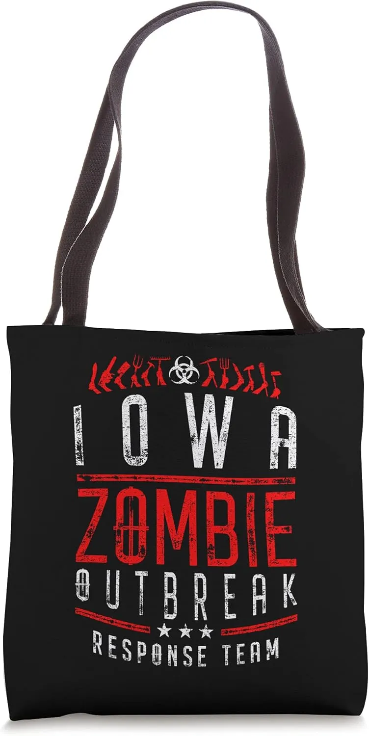 Iowa Zombie Outbreak Response Team Halloween Tote Bag