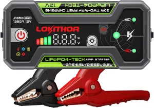 J1350 PRO Jump Starter with ConnectMax, 1350 Amp LiFePO4 Jump Box for 6.5L Gas and 3.5L Diesel Engines, Car Jumper Starter Portable with 30W Two-Way Fast Charging and More 2000 Cycle Life