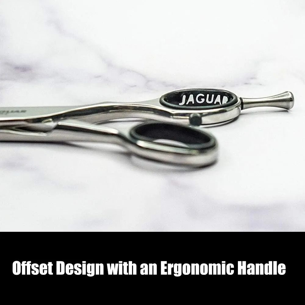 Jaguar Shears White Line Silver Ice 6" Professional, Ergonomic, Steel Hair Cutting, Trimming