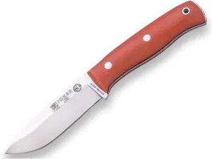 Joker Bushcraft Sports Knife Lynx 111, Blade 4.13 inches of Böhler N695, Available in different case and handle options, Tool for Fishing, Hunting, Camping and Hiking (Walnut Wood, Kydex Sheath   FireStarter)