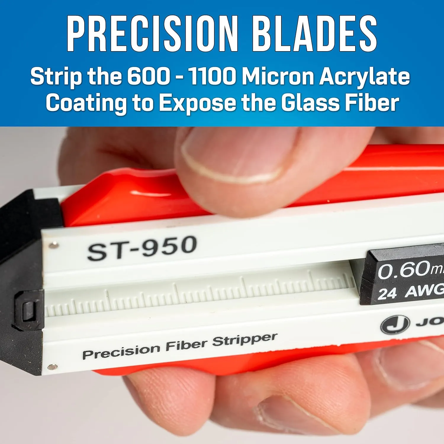 Jonard Tools ST-950 Precision Fiber Optic Stripper (600-1100 Micron)