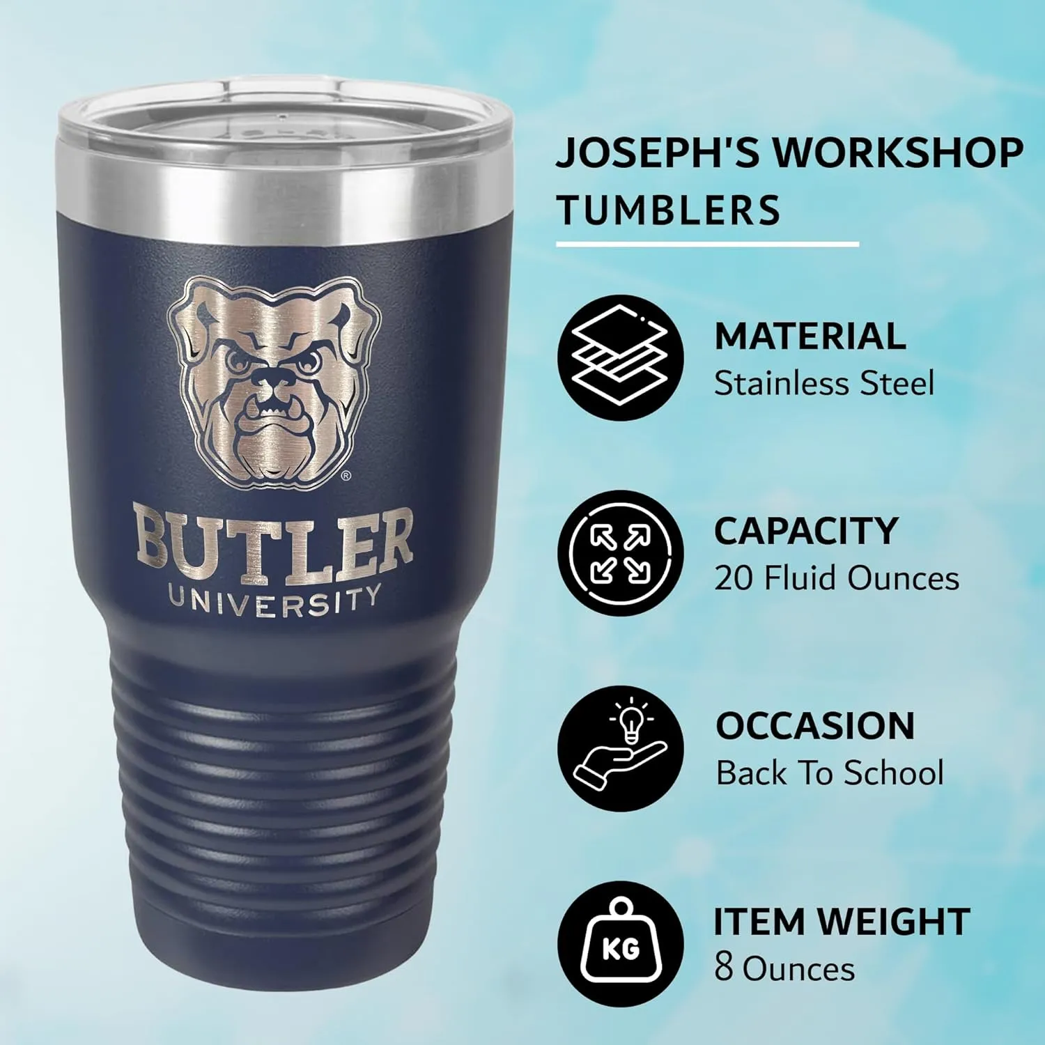 Joseph's Workshop Stainless Steel Tumbler Officially Licensed (Butler, 30oz)