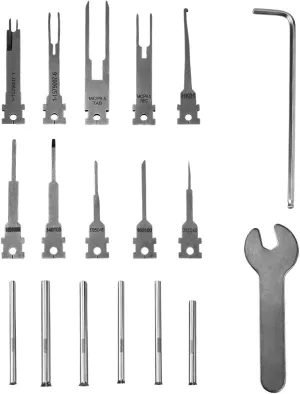 JRready JRconDRK00B16-01 Replacement Tips for Pin Removal Tool – 16 Pcs Tips for AMP TE Molex Deutsch JST Harting Connectors, Compatible with High-Power Industrial Applications