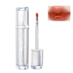 Judy Doll Lip Gloss, Judy Doll Ice Watery Lip Gloss, Judy Doll Lip Gloss Clear, Jelly Moisturizing Light Nonstick Tinted (05#)