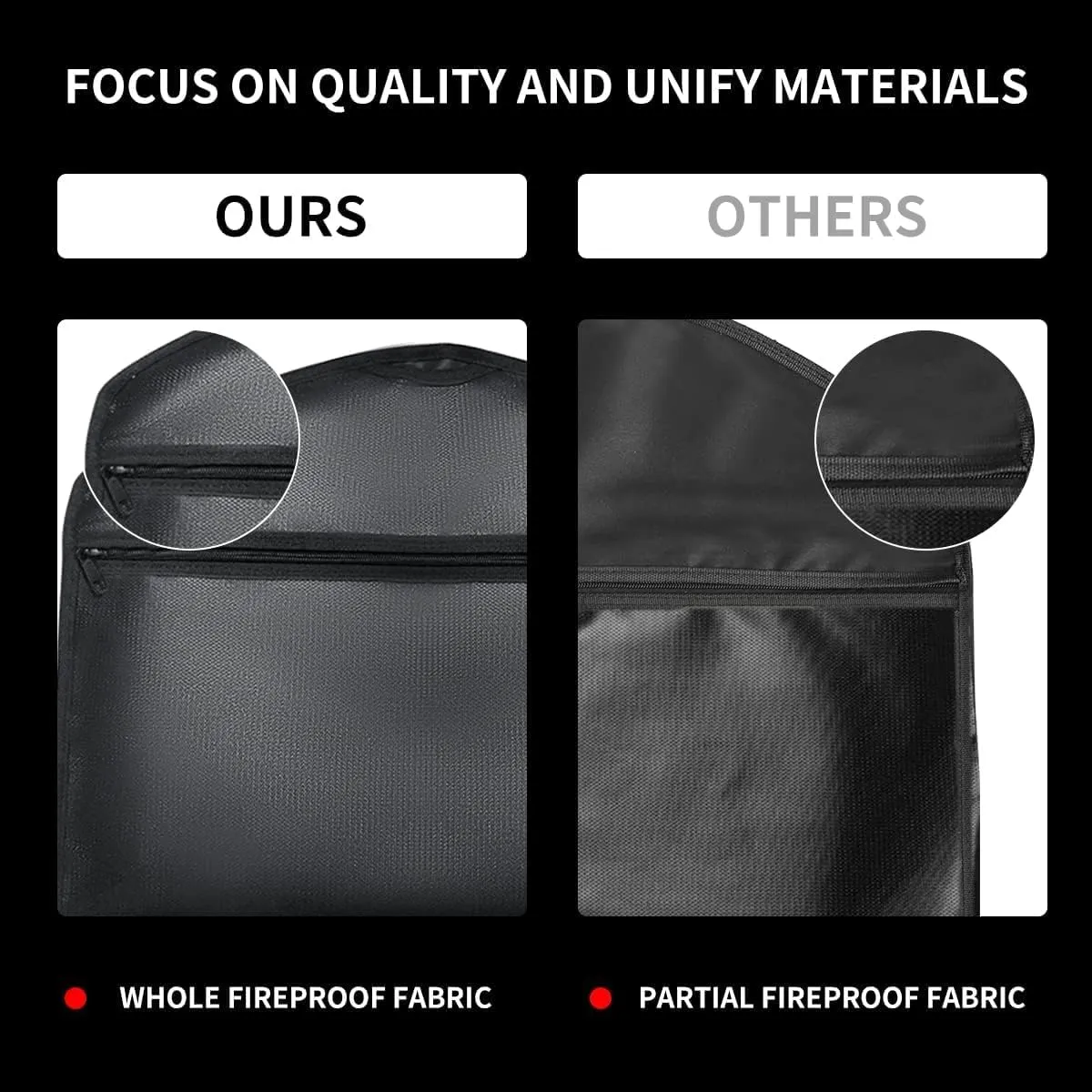 JUGREAT Fireproof Hanger Diversion Safe Bag with Lock, Hanger Safe for Valuables, Secret Safe Under Clothes with Compartment to Hide Items for Home or Travel Safe-2 Pack
