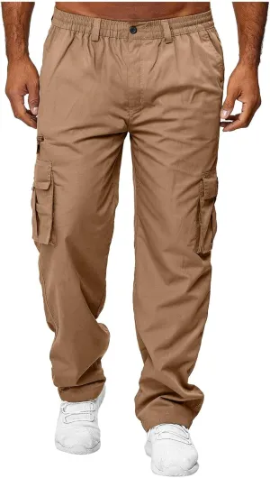 Julidostore Stretchmotions - Super Stretch Ice-Silk Comfort Cargo Pants Multi Pockets Outdoor Lightweight Hiking Jogger