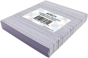 Jumbo Nail File 50 PCS Professional Double Sided 80/80 Grit Nail Files Emery Board Purple Manicure Pedicure Tool and Nail Buffering Files