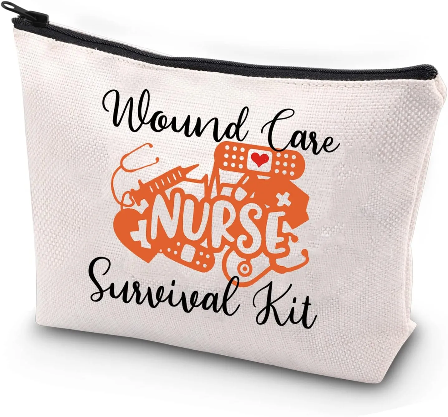 JYTAPP Wound Care Nurse Makeup Bag Wound Care Nurse Gifts RN Wound Nursing Department Wound Nurse Survival Kit Zipper Pouch Bag