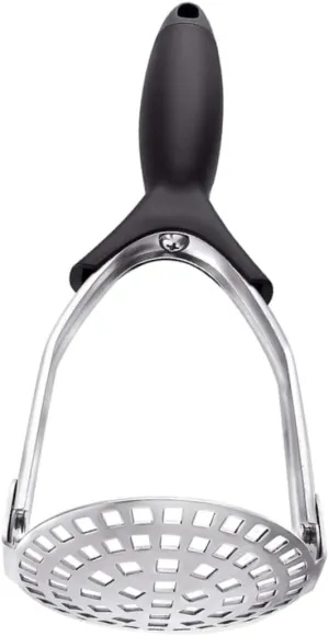 Kitchen Tool Manual Potato Masher Hand Held Potato Crusher Stainless Steel Ricer Easy to Store Non-slip Handle