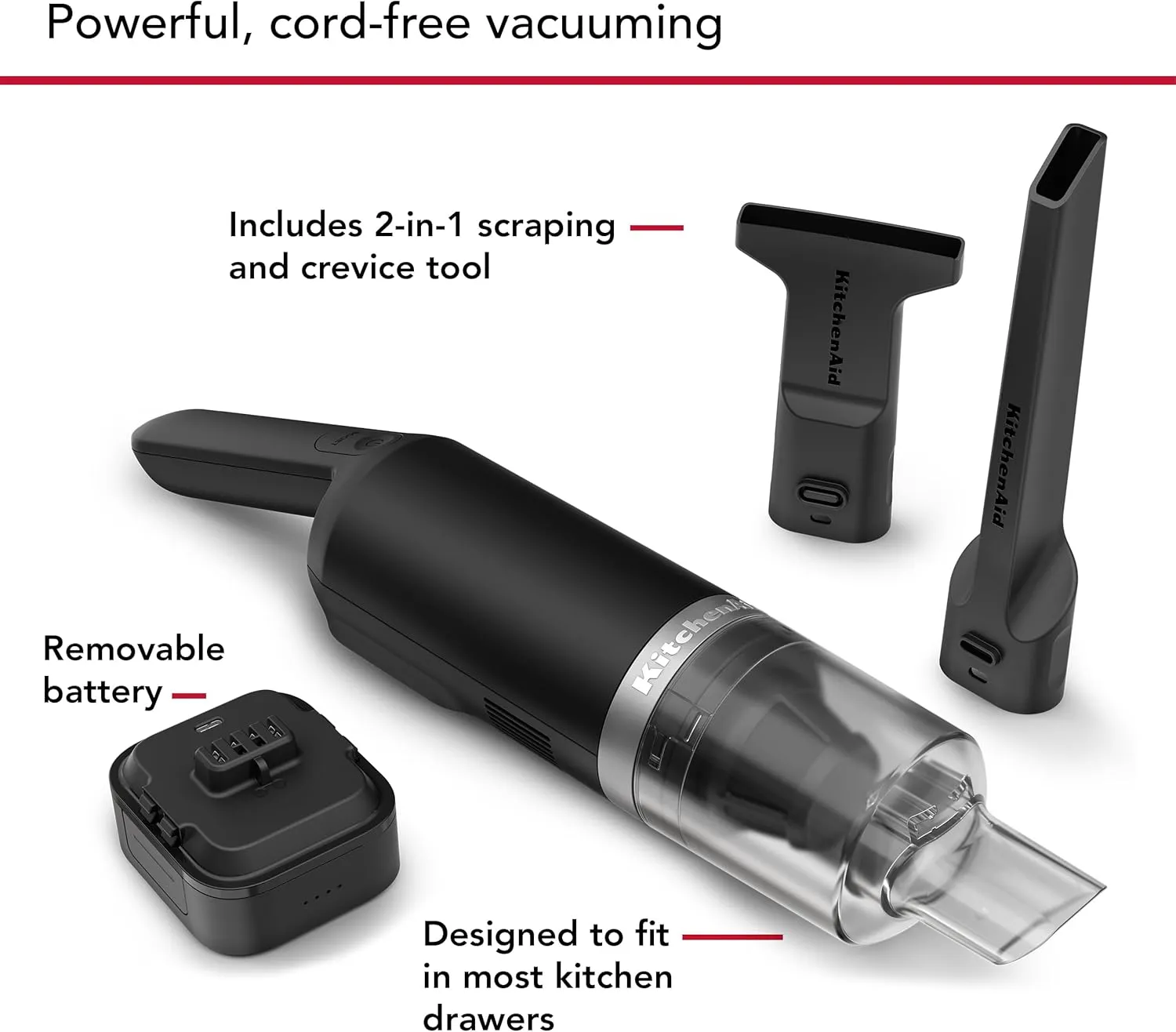 KitchenAid Go™ Cordless Kitchen Vacuum - battery included, KKVR121