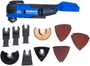 Kobalt 18-Piece Cordless 24-Volt Max Oscillating Tool Kit