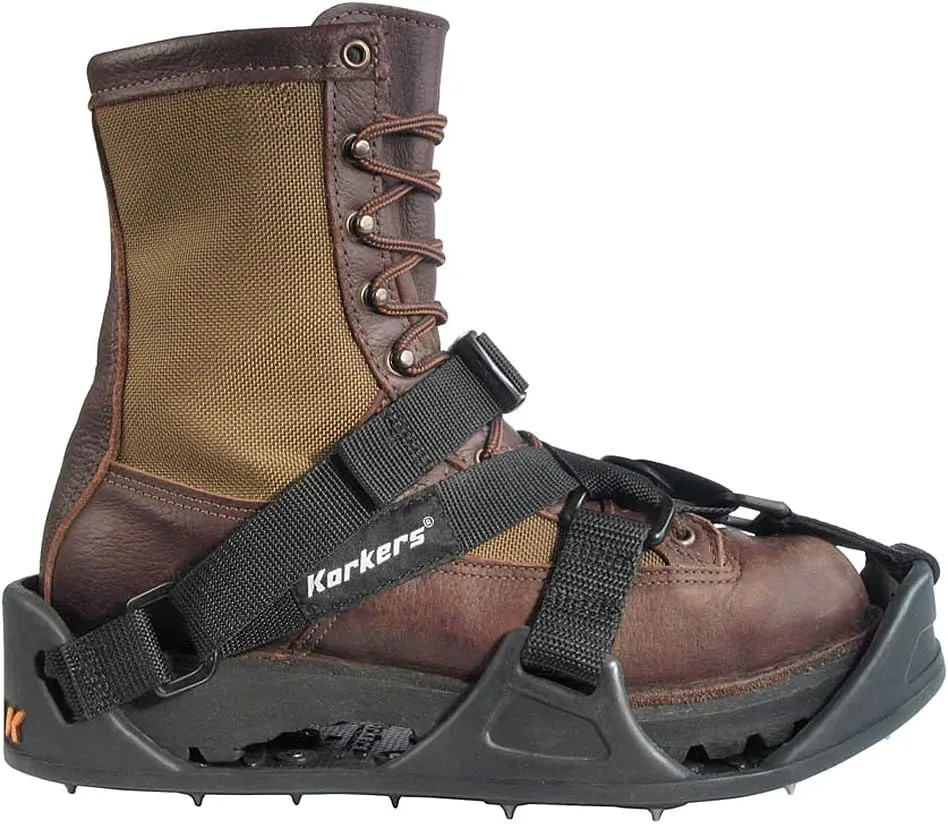 KORKERS TuffTrax w/Sharp Threaded Steel Spikes