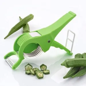 Kuber Industries Plastic 2 in 1 Vegetable & Fruit Multi Cutter