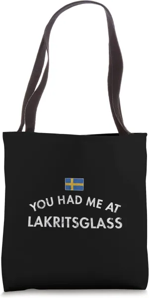 Lakritsglass Licorice Ice Cream Sweden Candy Sweet Salty Fun Tote Bag