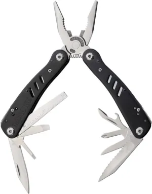 Lansky 20-in-1 Multitool Knife, EDC Gear and Gadgets with Sheath, Plain & Serrated Blades, Pliers, Bottle Opener, Wire Cutter, Multi Screwdriver Kit, Bits & Bit Holder – LMT100B