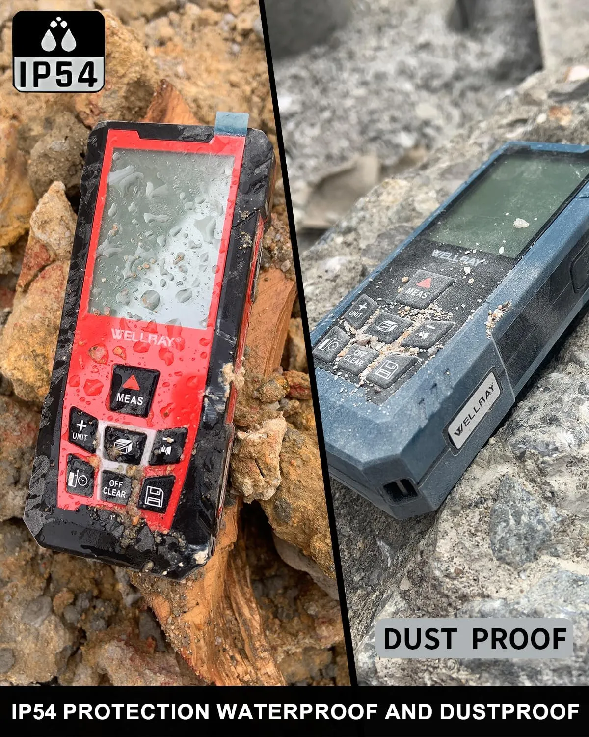 Laser Measuring Tool 500Ft Laser Measurement Tool with Angle Finder 150M Laser Distance Meters Accuracy ±1.5MM Square Footage Measure with Electronic Horizontal Calibration Indoor Easy Read