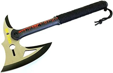 Lastworld 16" Hunt-Down Tactical Axe Paracord Wrapped Handle with Sheath