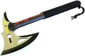 Lastworld 16" Hunt-Down Tactical Axe Paracord Wrapped Handle with Sheath