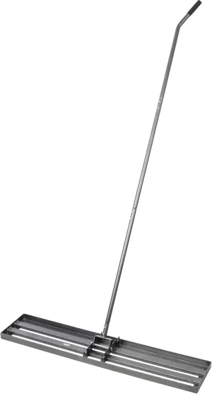 Lawn Leveling Rake, 48"x10" Lawn Leveling Tool, Heavy Duty Effort Saving Lawn Level Tool, 7FT Steel Handle Lawn Leveler for Yard Garden Golf Course, Ease Level Soil Sand Dirt Surfaces and Fertilizer
