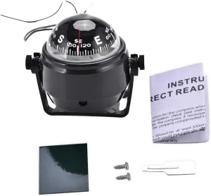 Led Ball Compass Outdoor High Precision Car Boat Marine Military Digital Magnetic Adjustable Compass Car Compass
