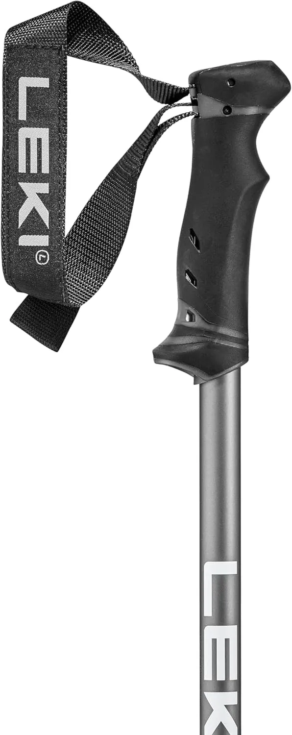LEKI QNTM Lightweight Aluminum Ski Poles for Downhill Skiing