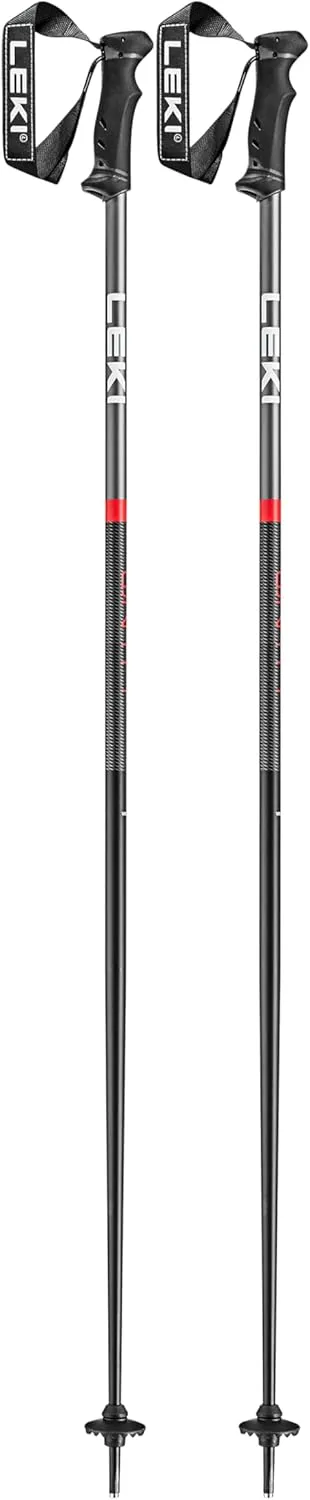 LEKI QNTM Lightweight Aluminum Ski Poles for Downhill Skiing