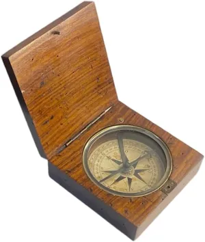 Lewis and Clark Expedition Nautical Compass – Handmade Wooden and Brass Authentic Compass – USA History Gift – Nautical Décor for Men & Women – Perfect Birthday, Anniversary & Corporate Gift