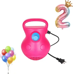 LIBERRWAY Electric Balloon Pump, Portable Balloon Air Pump for Round & Foil Balloons, Fast Balloon Blower Pump Inflator for Party Decoration, Birthday, Wedding