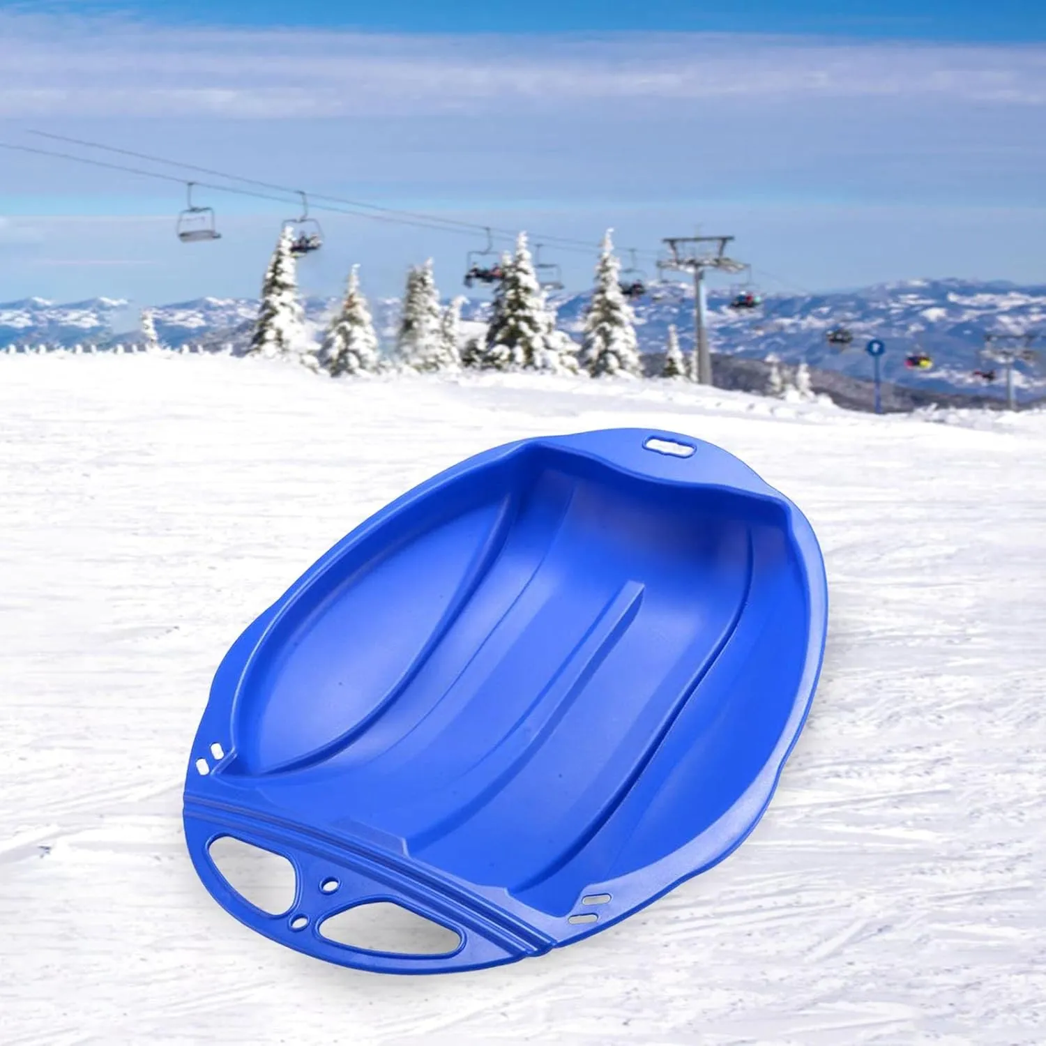 Lightweight Kids Snow Sled for Outdoor Winter Fun