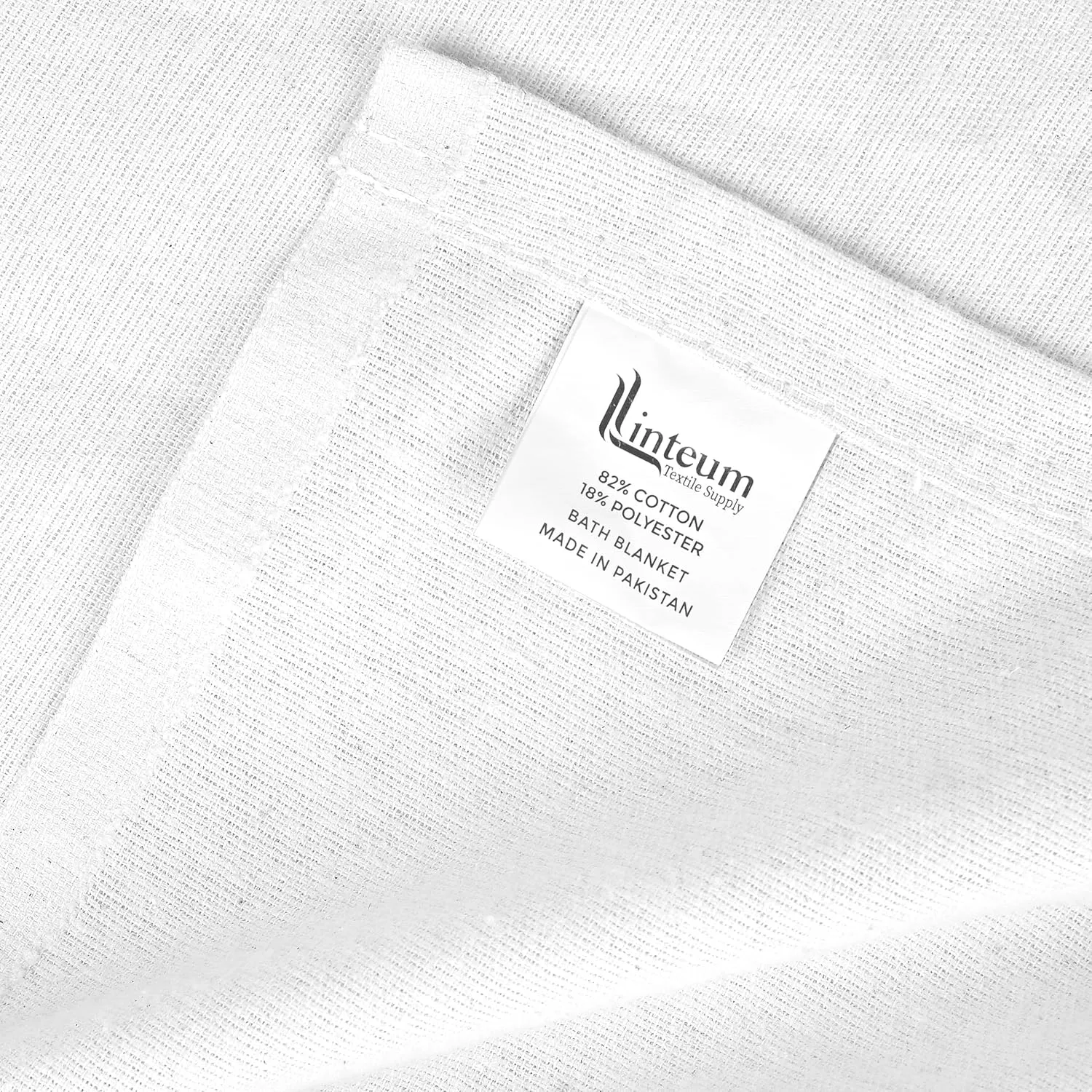 Linteum Textile Cotton Blended Hospital Patient Bath Blanket, Bed Bath Sheet, Twin Blanket Lightweight Sheet Blankets 70x90 in, 1.75 lb. White