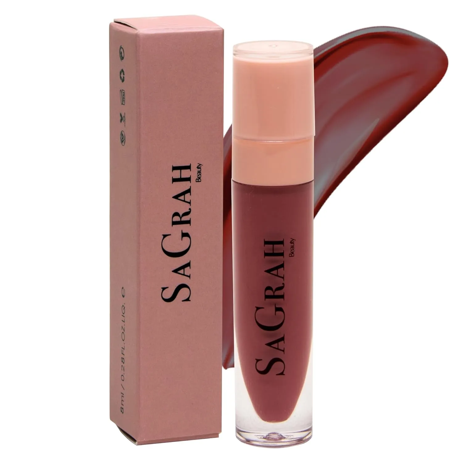 Lip Gloss - Non Sticky - Long Lasting - Natural Gloss Finish Hydrating Lip Gloss - Plum Luster