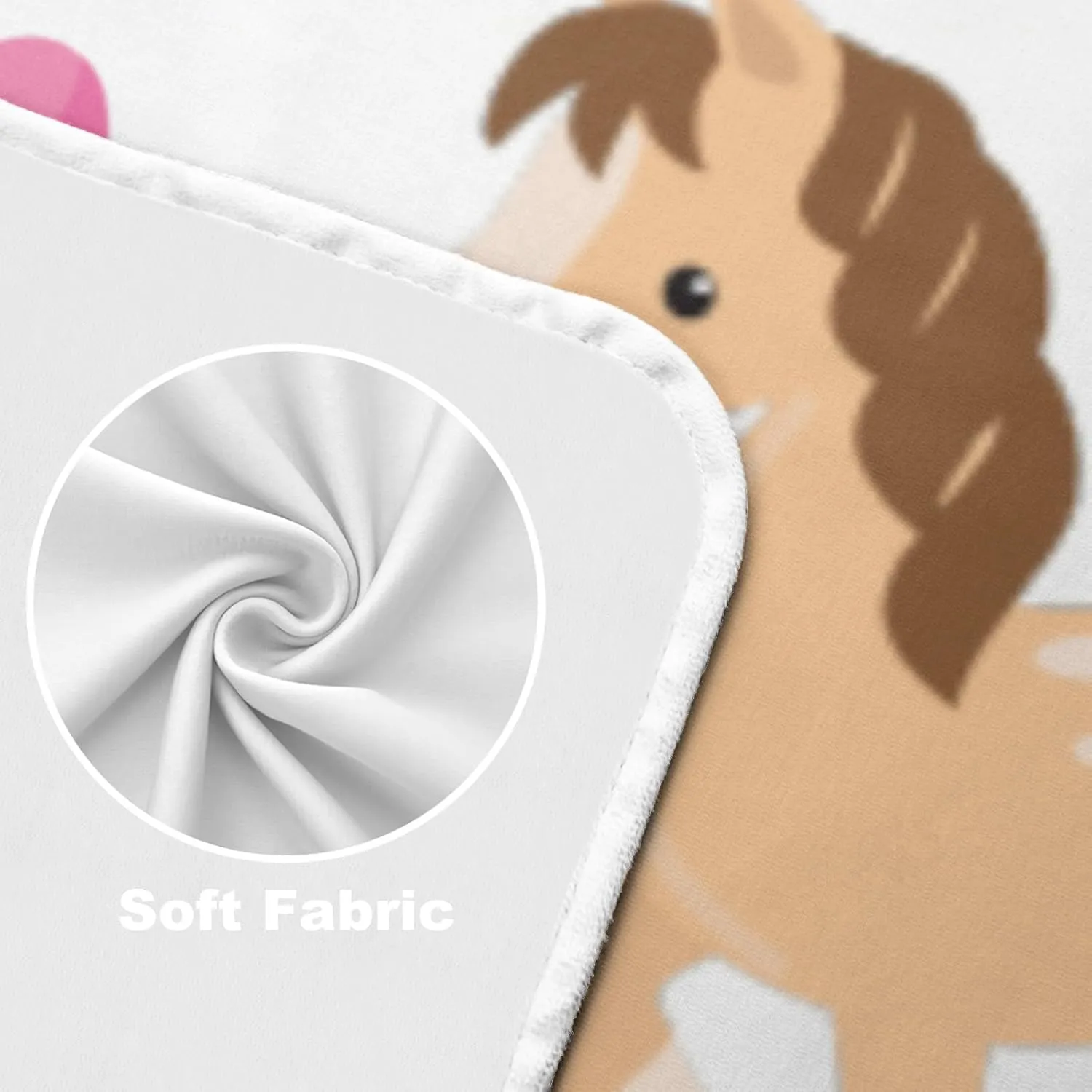 Little Cowgirl Rodeo Floral Horse Custom Cooling Throw Blanket for Hot Sleepers,Personalized Lightweight Summer Cool Blanket for Travel/Outdoor Ultra Cold Breathable,50x60Inch Gift