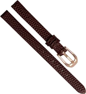 Lizard Print Cowhide Leather watchband for Ladies Replacement Ultra-Thin Watch Strap