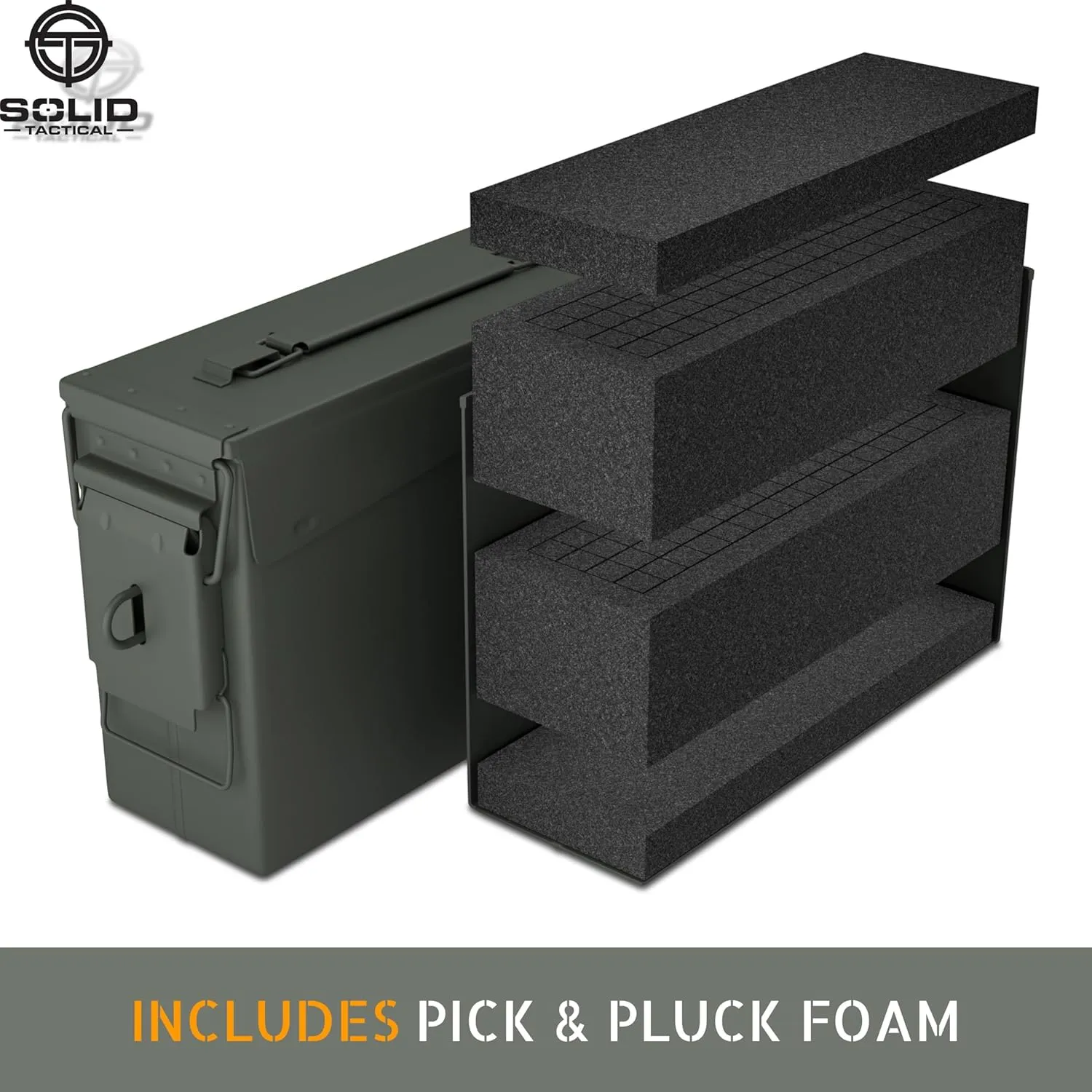 Lockable 30 & 50 Cal Metal Ammo Storage Box 9mm - Military & Army Steel Ammo Can for Ammunition Storage - Waterproof Ammo Crate Utility Box