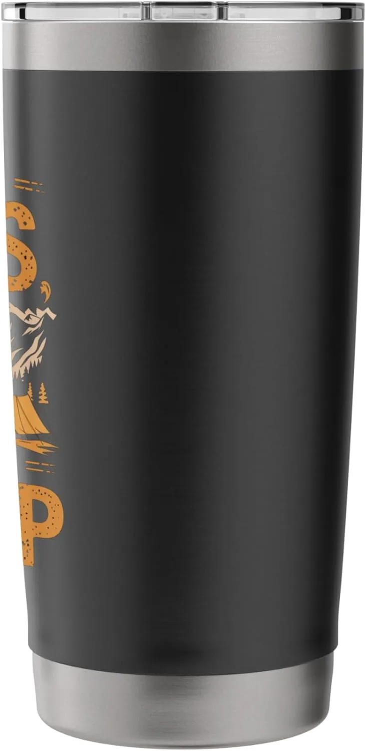 Lost in the Alps Found at Camp Alpine Camping Stainless Steel Insulated Tumbler