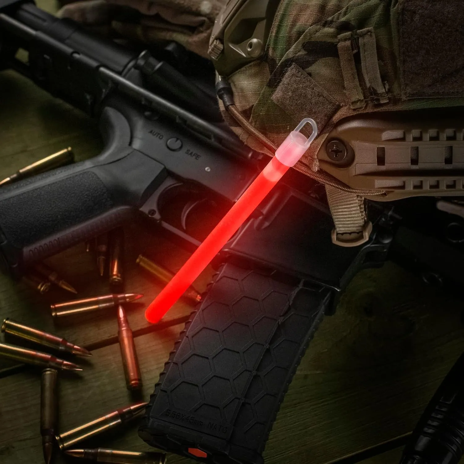 M-Tac Bright Glow Sticks 6 inch - 12 Hours Duration - Emergency Chem Light Sticks