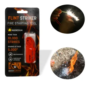 Magnesium Flint Striker Tool by Quick Survive