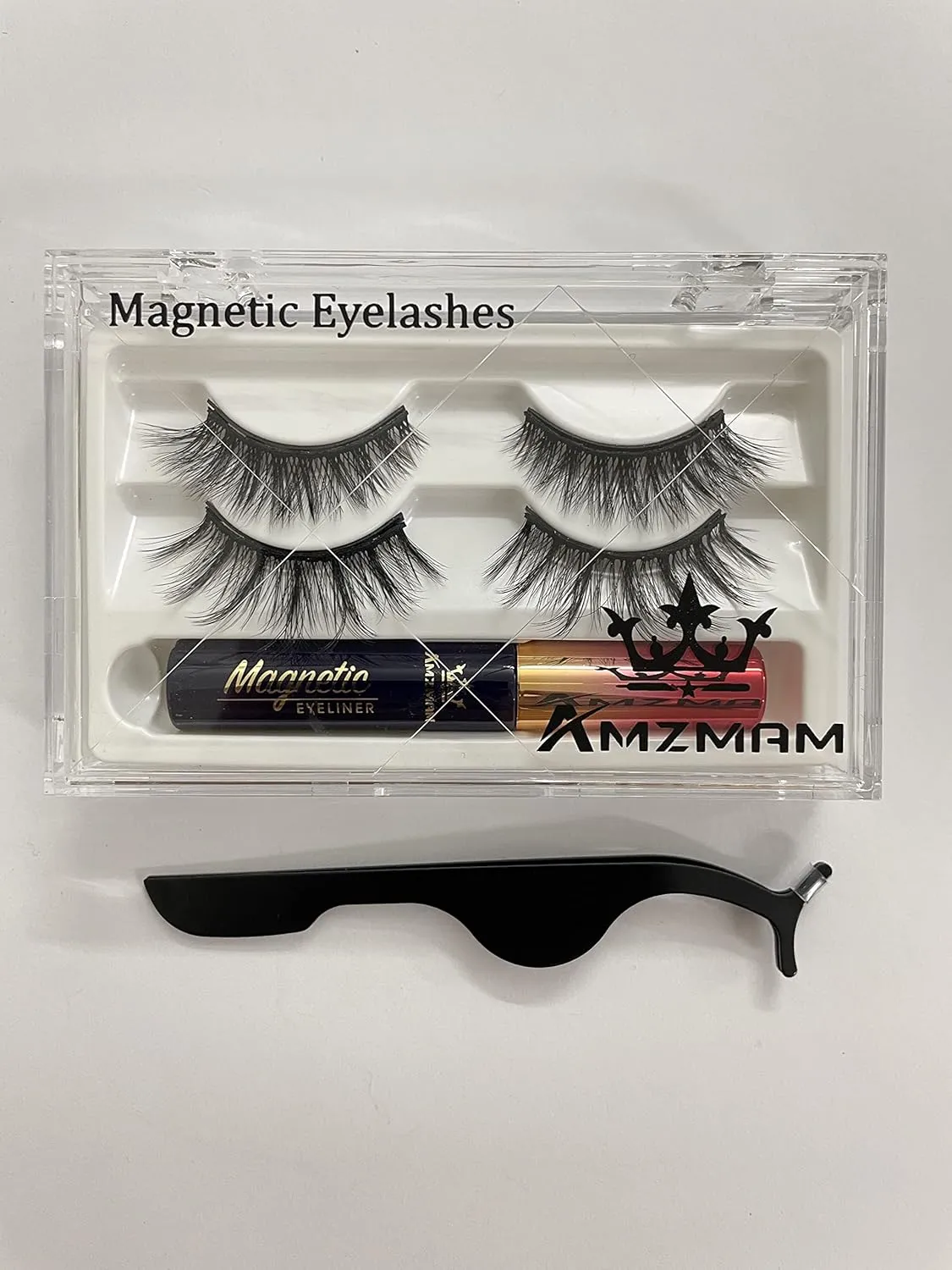Magnetic Eyelashes Natural Look, Premium Faux Mink Magnetic Lashes，Reusable with Easy to Wear and Remove，Waterproof, Lightweight Wispy lashes, Cruelty-Free.