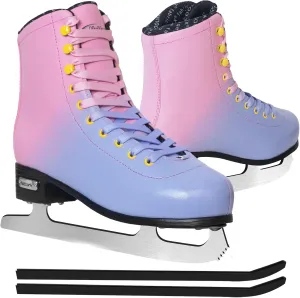 MammyGol Womens/Misses/Girls Lace up Light Support Ice Figure Skates Women Size 6 7 8 9 10 11 12