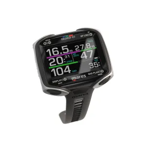 Mares Quad Ci Wrist Dive Computer (Black/Silver) - Activity Tracking Watch w/Multiple Dive Modes